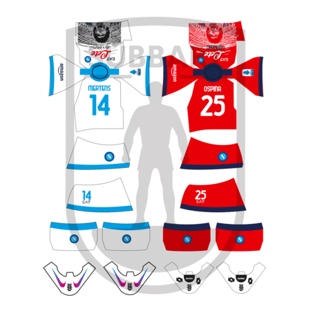 DECALS NAPOLI MARADONA 2021-22 2 MAGLIA