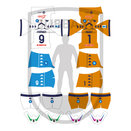DECALS NAPOLI 2021-22 2 MAGLIA