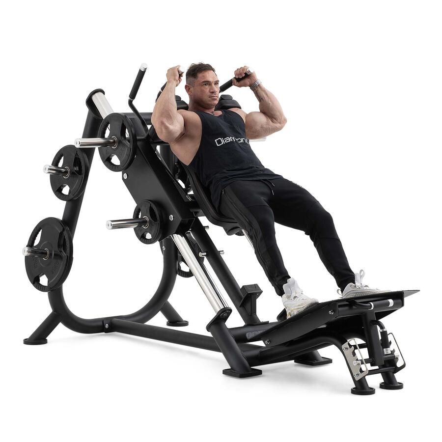 LINEAR HACKSQUAT MACHINE -  Linea Diamond Professional Strenght - Cod. PL550-LINEARHACKSQUAT