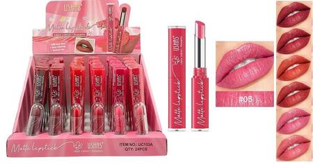 USHAS MATTE LIPSTICK 
 [Confezione da 24 pezzi]