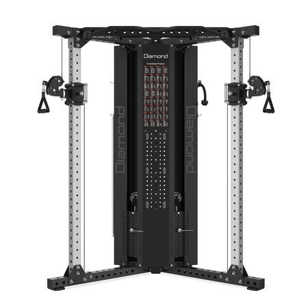 Stazione Fitness Dual Pulley Cable Cross Rack Rig- Weight Stack 100 kg x 2
