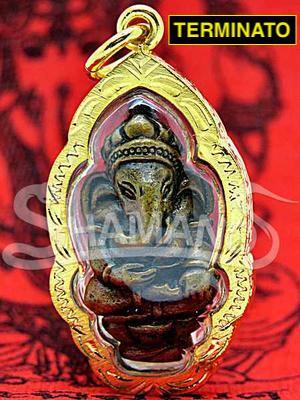 Amuleto Thailandese Piccolo Ganesh con Rito per Attirare Soldi