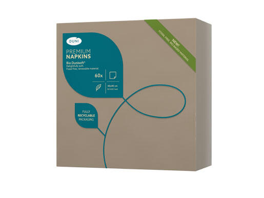 Tovagliolo Dunisoft Greige  cm.40x40 Conf.60 pezzi