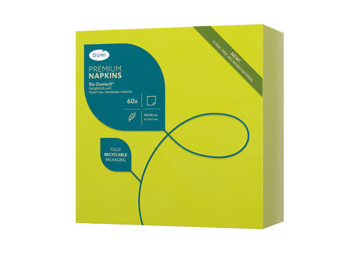 Dunisoft Tovagliolo cm.40x40  Kiwi Conf.60 pezzi