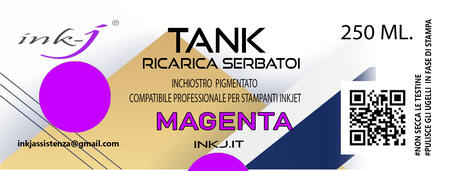 M BUSINESS MAGENTA DA 250 ML. INCHIOSTRO PIGMENTATO COMPATIBILE PER TUTTE LE SERIE CANON MAXIFY GX