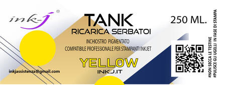 Y BUSINESS YELLOW DA 250 ML. INCHIOSTRO PIGMENTATO COMPATIBILE PER TUTTE LE SERIE CANON MAXIFY GX