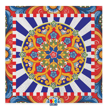 Sicilia Tovagliolo cm33x33 Conf.20 pezzi 