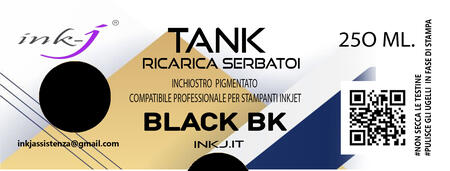 BK BUSINESS BLACK DA 250 ML. INCHIOSTRO PIGMENTATO COMPATIBILE PER TUTTE LE SERIE CANON MAXIFY GX