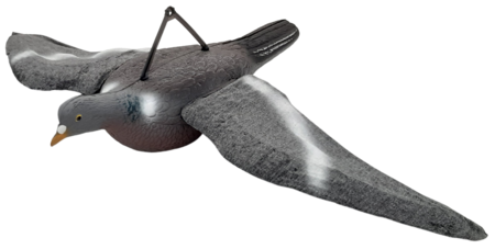 Giostra completa di 2 colombacci in volo super leggeri con ali in microfibra