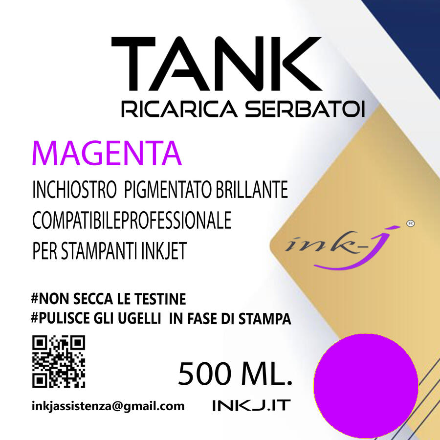  M BUSINESS MAGENTA DA 500 ML. INCHIOSTRO PIGMENTATO COMPATIBILE PER PLOTTER CANON TC-21