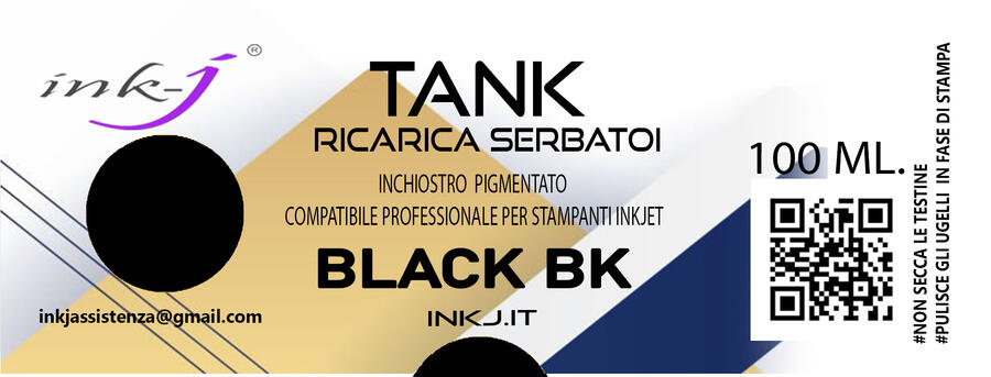  BK BUSINESS BLACK TANK  PFI-050 DA 100  ML. INCHIOSTRO PIGMENTATO COMPATIBILE PER PLOTTER CANON TC-21
