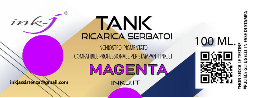 M BUSINESS MAGENTA TANK  PFI-050 DA 100  ML. INCHIOSTRO PIGMENTATO COMPATIBILE PER PLOTTER CANON TC-21