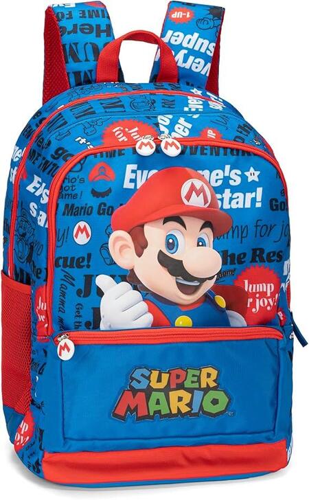 Zaino Super Mario 2 tasche - Franco Cosimo Panini - 699996