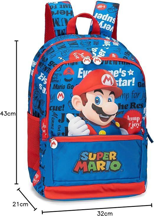 Zaino Super Mario 2 tasche - Franco Cosimo Panini - 699996