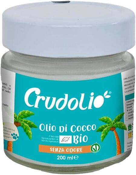 Olio di Cocco BIO senza odore 200 ml - Crudolio