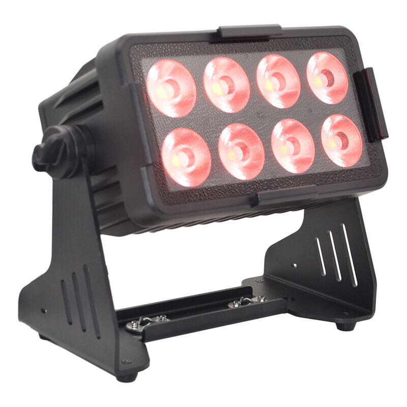 Faretto IP65 a batteria 8x10 set 4 + flight case