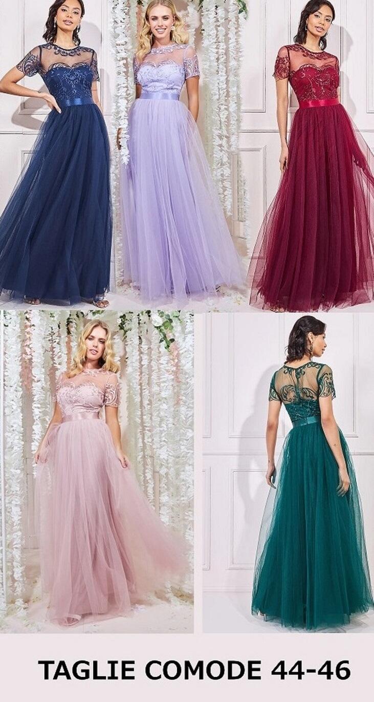 0873 Plus size empire line dress