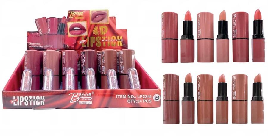 BELLA ITALIA 4D LIPSTICK
 [Confezione da 24 pezzi]
