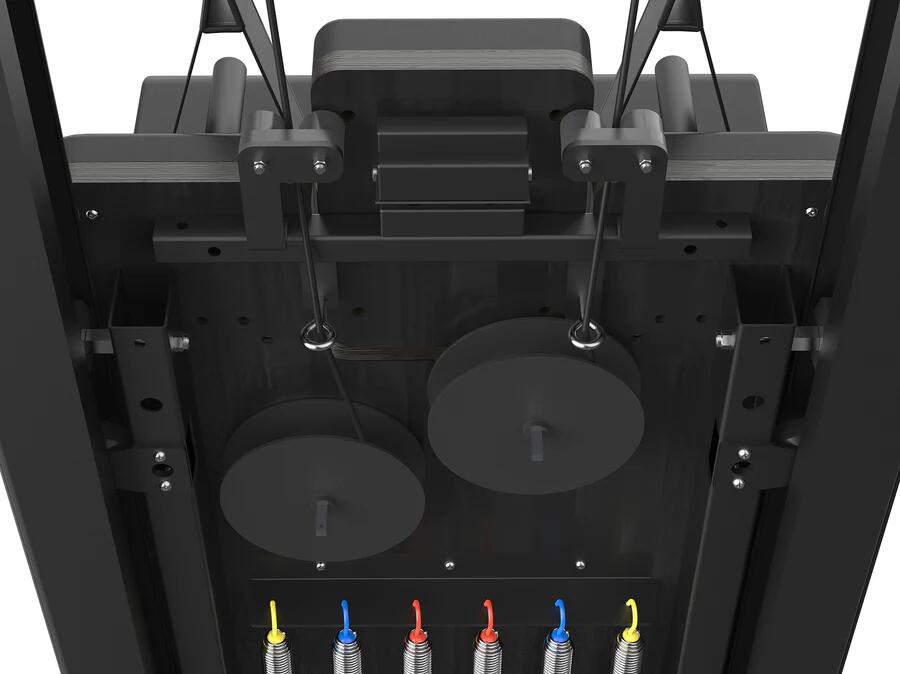 Reformer in Alluminio PTX 7500 Black Pearl-  linea Lifeness di Toorx- Cod. PTX-7500BP