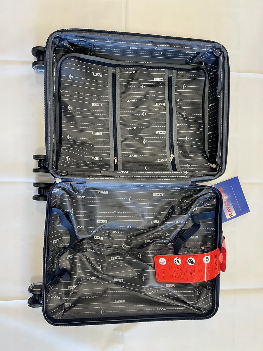 Trolley Valigia cabina Ravizzoni Blu 55x38x20 cm