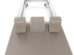 Reformer in Alluminio PTX 7000 Moon&Sand-  linea Lifeness di Toorx- Cod. PTX-7000MS