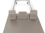 Reformer in Alluminio PTX 7000 Moon&Sand-  linea Lifeness di Toorx- Cod. PTX-7000MS
