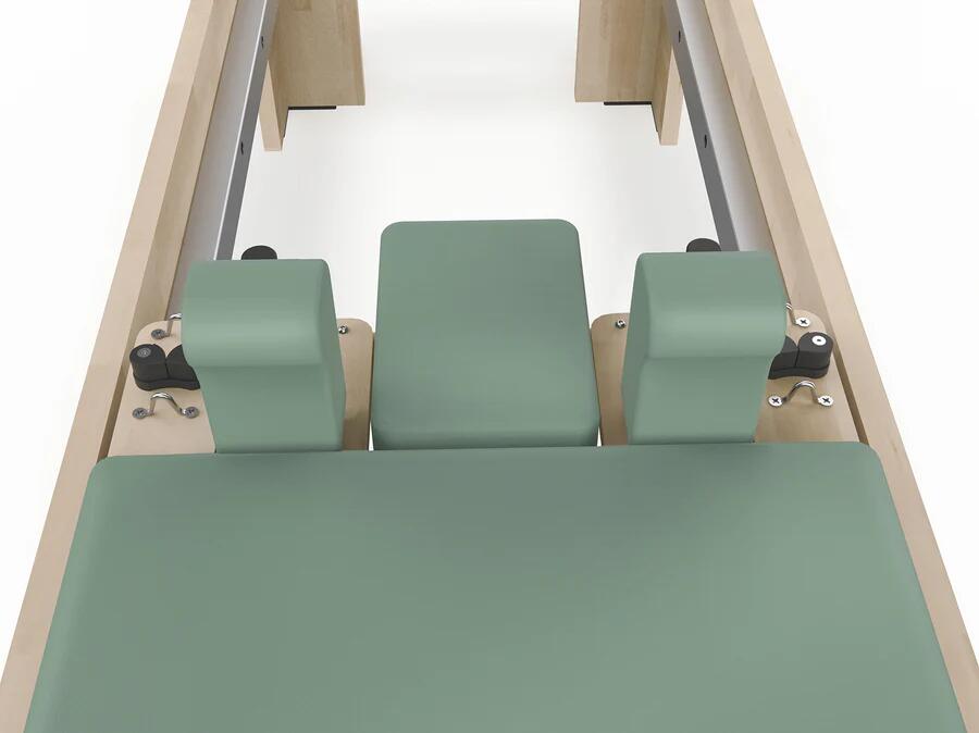 Cadillac Reformer in legno di quercia naturale PTX 6000 Green tea-  linea Lifeness di Toorx- Cod. PTX-6000