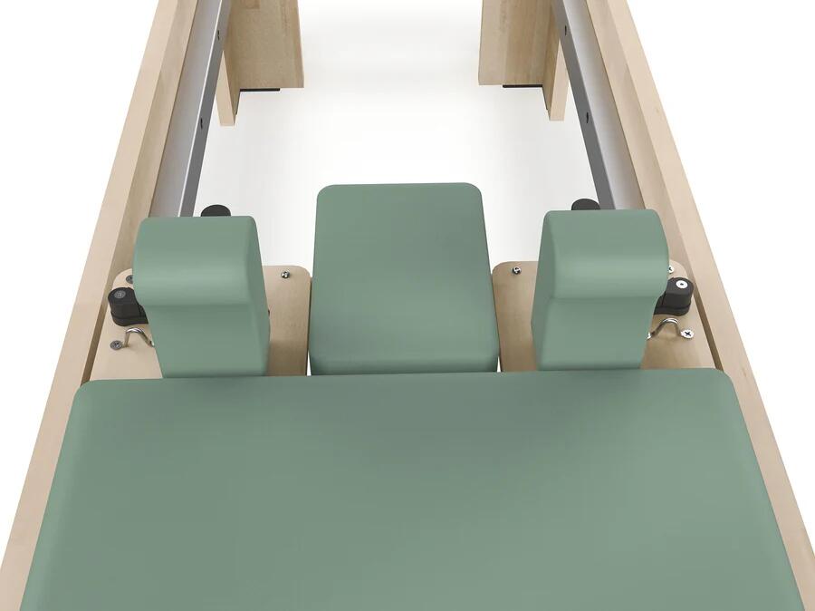 Cadillac Reformer in legno di quercia naturale PTX 6000 Green tea-  linea Lifeness di Toorx- Cod. PTX-6000