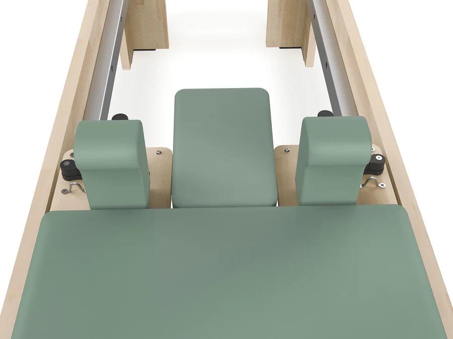 Cadillac Reformer in legno di quercia naturale PTX 6000 Green tea-  linea Lifeness di Toorx- Cod. PTX-6000