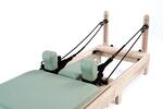Reformer in legno di quercia naturale PTX 5000 Green tea-  linea Lifeness di Toorx- Cod. PTX-5000