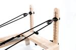 Reformer in legno di quercia naturale PTX 5000 Green tea-  linea Lifeness di Toorx- Cod. PTX-5000