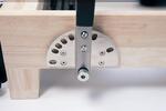 Reformer in legno di quercia naturale PTX 5000 Green tea-  linea Lifeness di Toorx- Cod. PTX-5000