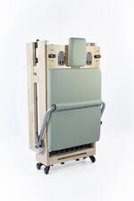 Reformer in legno di quercia naturale pieghevole PTX 3000 Green Tea - Linea Liveness di Toorx - Cod. PTX-3000G