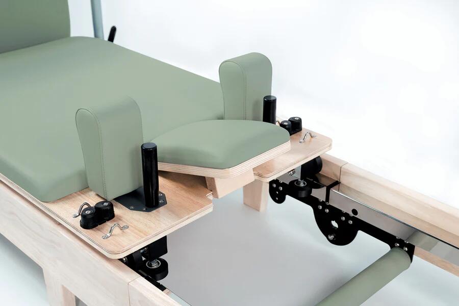 Reformer in legno di quercia naturale pieghevole PTX 3000 Green Tea - Linea Liveness di Toorx - Cod. PTX-3000G