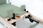 Reformer in legno di quercia naturale pieghevole PTX 3000 Green Tea - Linea Liveness di Toorx - Cod. PTX-3000G