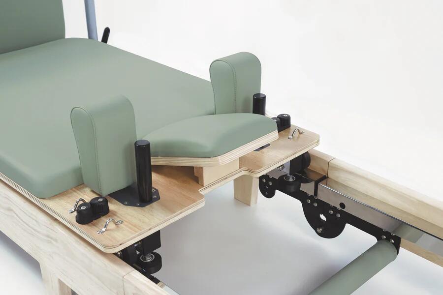 Reformer in legno di quercia naturale pieghevole PTX 3000 Green Tea - Linea Liveness di Toorx - Cod. PTX-3000G
