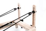 Reformer in legno di quercia naturale pieghevole PTX 3000 Green Tea - Linea Liveness di Toorx - Cod. PTX-3000G