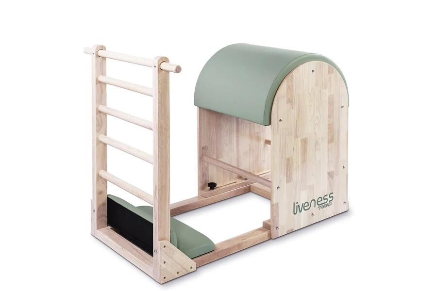 Ladder barrel in legno di quercia naturale - Linea Liveness di Toorx - Cod. PTX-1900G Green Tea