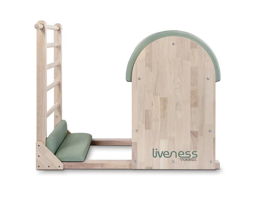 Ladder barrel in legno di quercia naturale - Linea Liveness di Toorx - Cod. PTX-1900G Green Tea