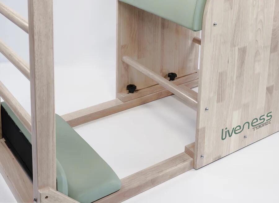 Ladder barrel in legno di quercia naturale - Linea Liveness di Toorx - Cod. PTX-1900G Green Tea