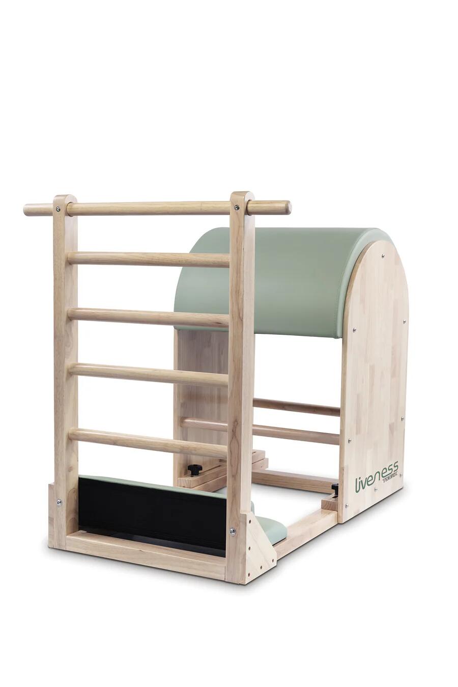 Ladder barrel in legno di quercia naturale - Linea Liveness di Toorx - Cod. PTX-1900G Green Tea