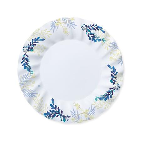 Blue Floral Piatto in carta diam.cm30  conf.6 piatti