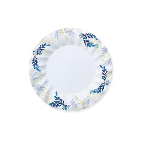 Blue Floral Piatto in carta Diam. cm.25 Conf.8 pezzi