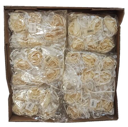 Sacchettini, fiori crema bomboniere 72 pezzi