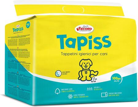 Tapiss 300 tappetini assorbenti 60x90 per cani Traverse con Adesivi Offerta Risparmio