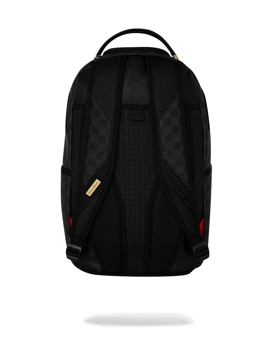 Sprayground Black Chenille Sip DLXSV Backpack