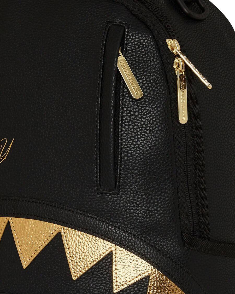Sprayground Shark Central Gold DLXSV Backpack