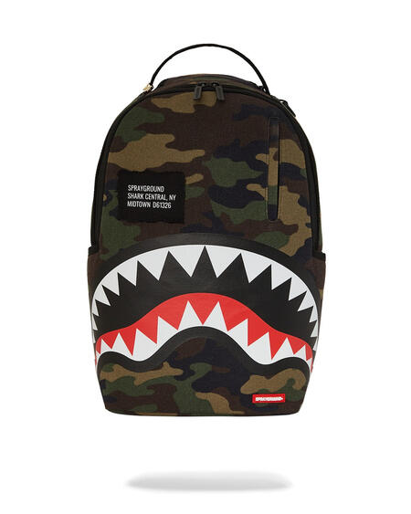 Sprayground Shark Central Camo DLXS Backpack