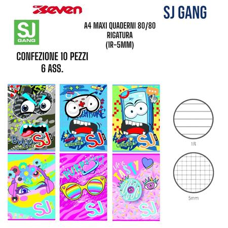 SJ GANG MAXI QUADERNI MOD.3
 [Confezione da 10 pezzi]