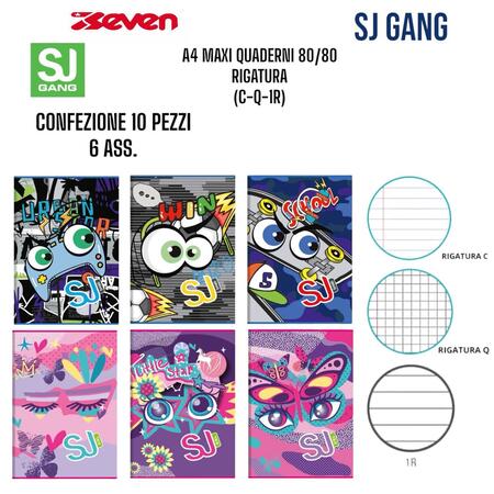 SJ GANG MAXI QUADERNI MOD. 6 [Confezione da 10 pezzi]